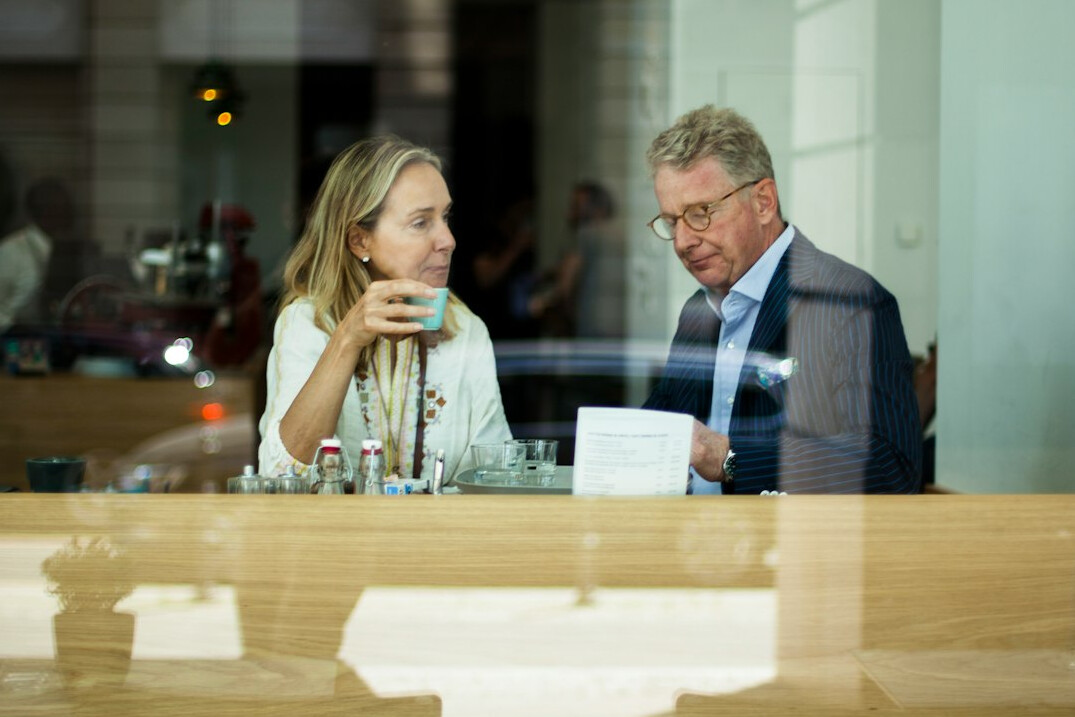 german family discussing finances