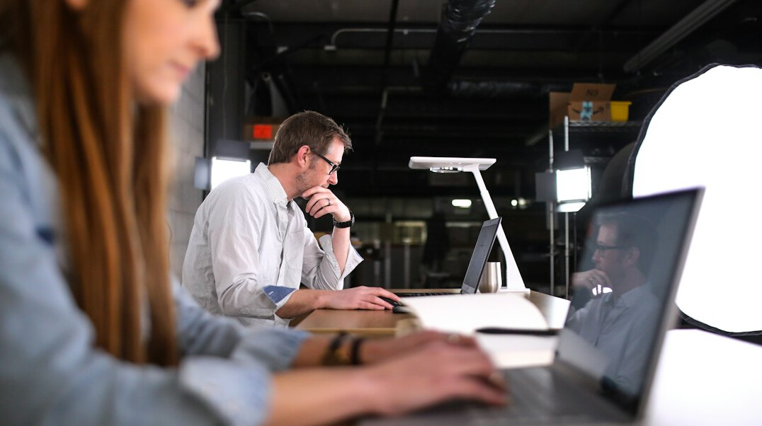research team analyzing data