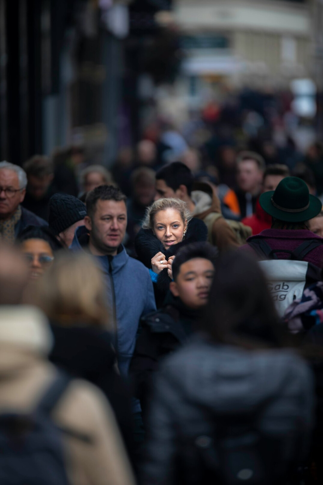 crowd of people listening
