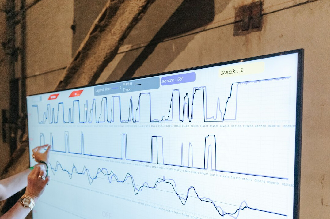 researcher analyzing data